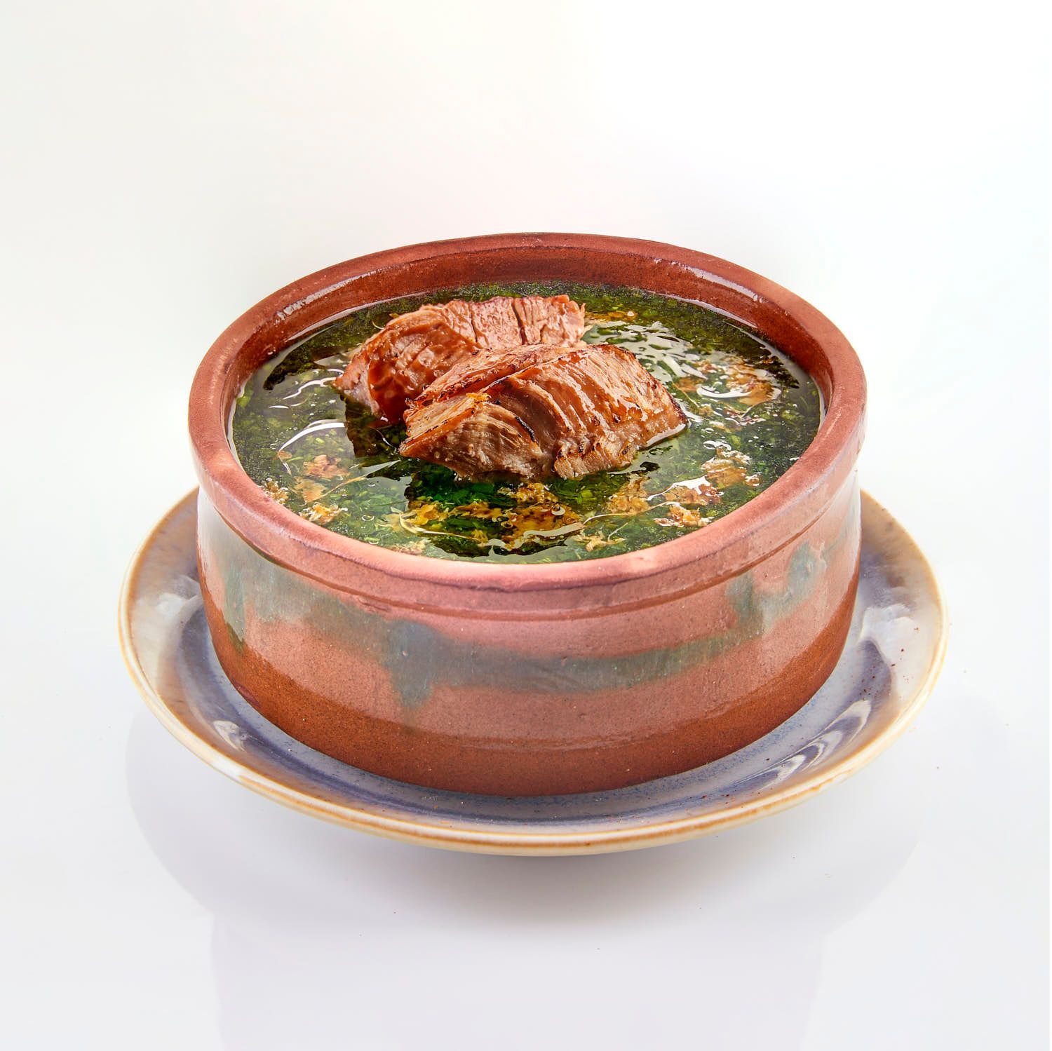 Molokhia Tagine With Meat + Rice + Salad
