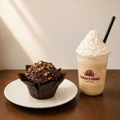 Coffee Frappe And Muffin Nutella