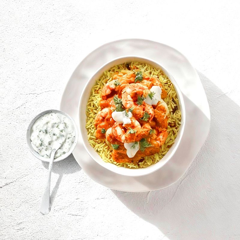 Butter Shrimp Rice Bowl