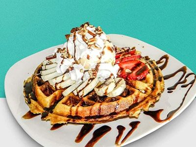 Waffle With Ice Cream