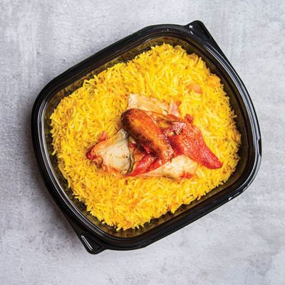 1 Biryani chicken with rice and sauce
