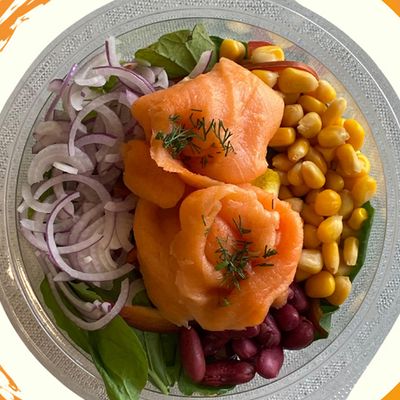 Smoked Salmon Green Salad