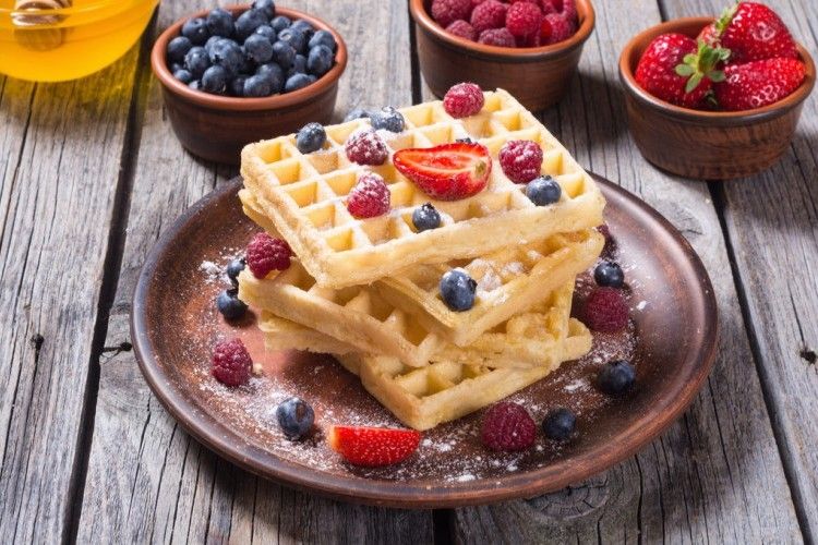Fruits Waffle