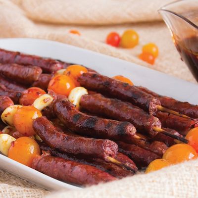 Oriental Sausage on Charcoal