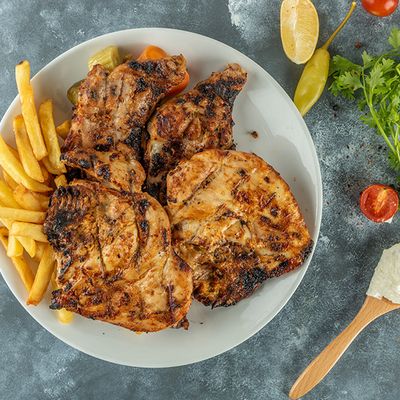 Grilled chicken meal