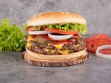 Beef Burger With Mushroom Sandwich