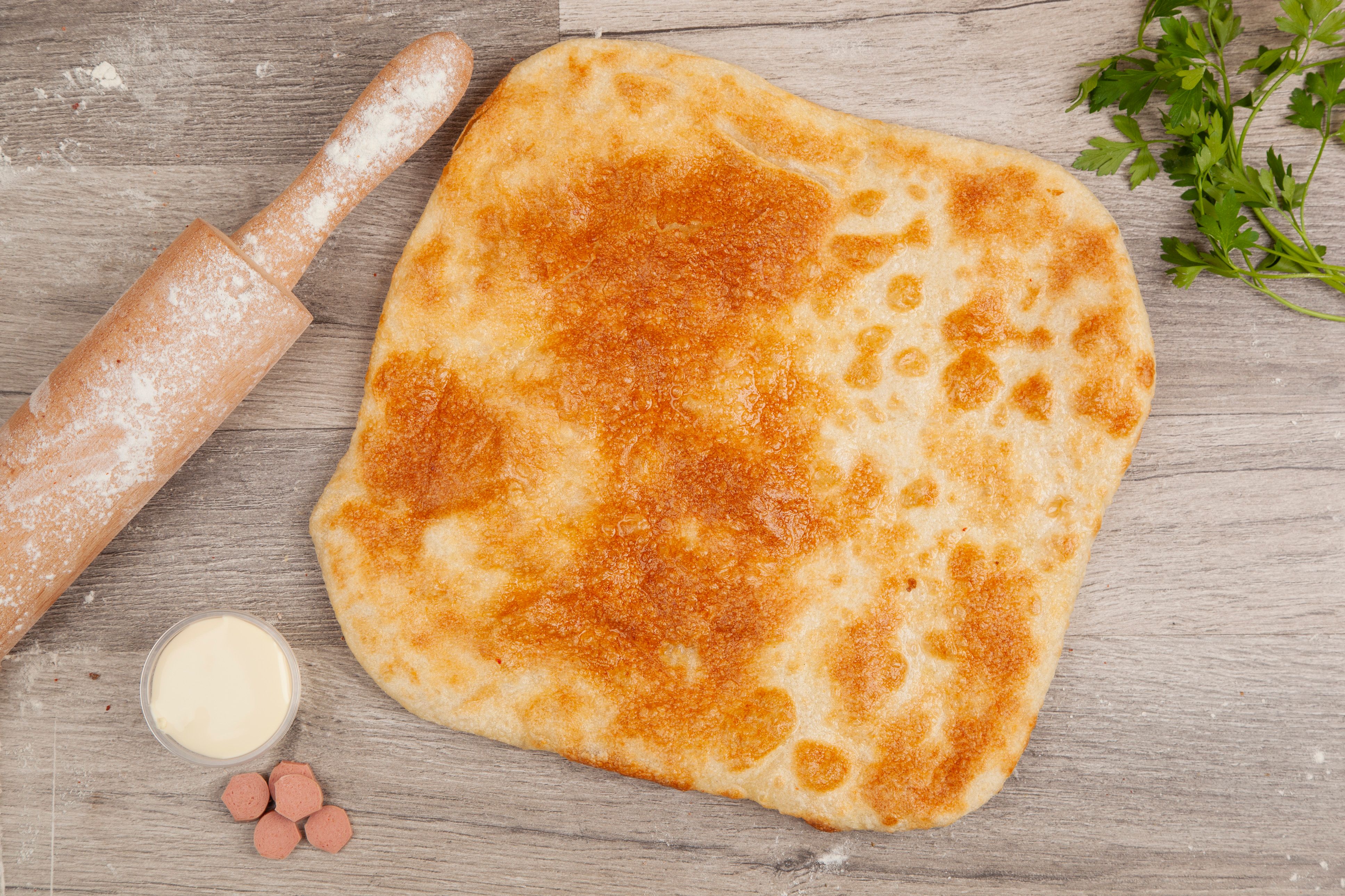 Mix Cheese Hot Dog Tortilla Sandwich