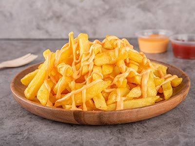 French Fries Plate With Cheese