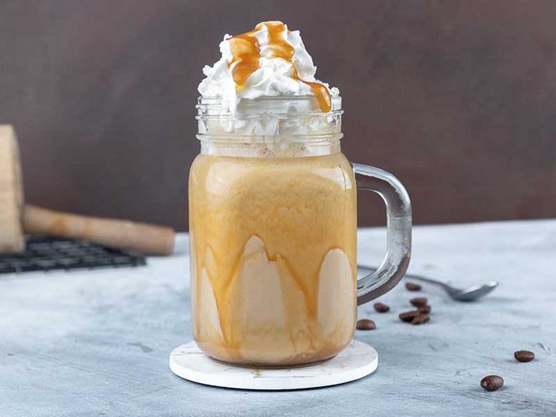mocha with delicious cream