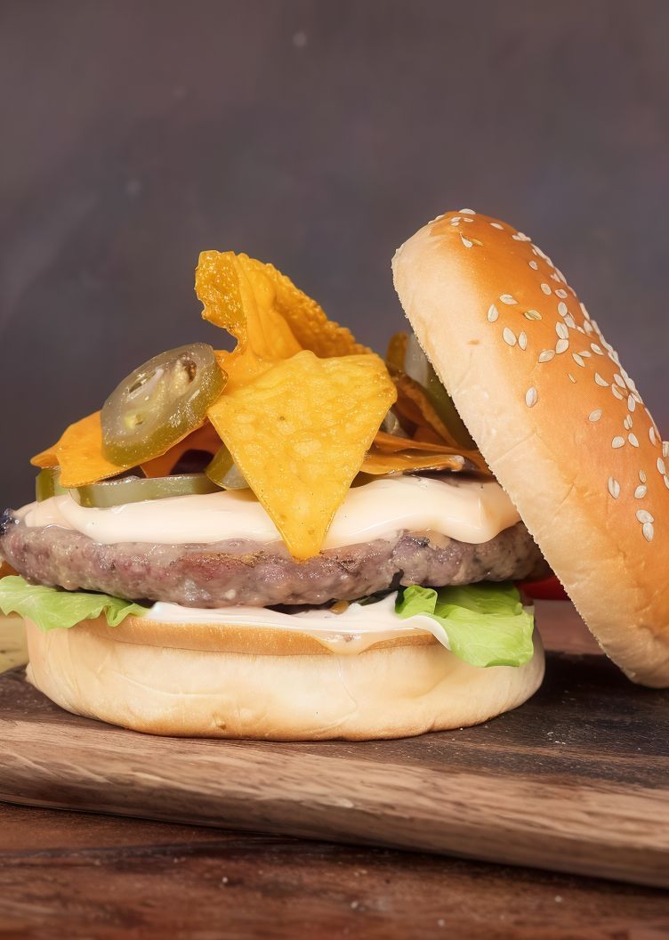 Nacho Burger Sandwich