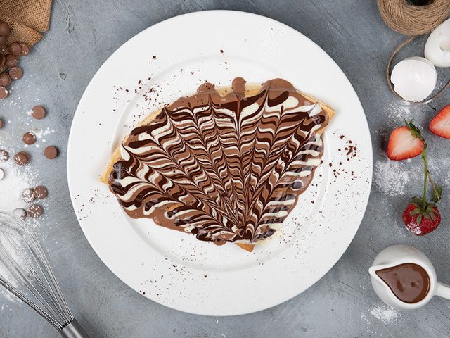 Nutella with Nuts Waffle