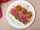 Red Falafel Sandwich