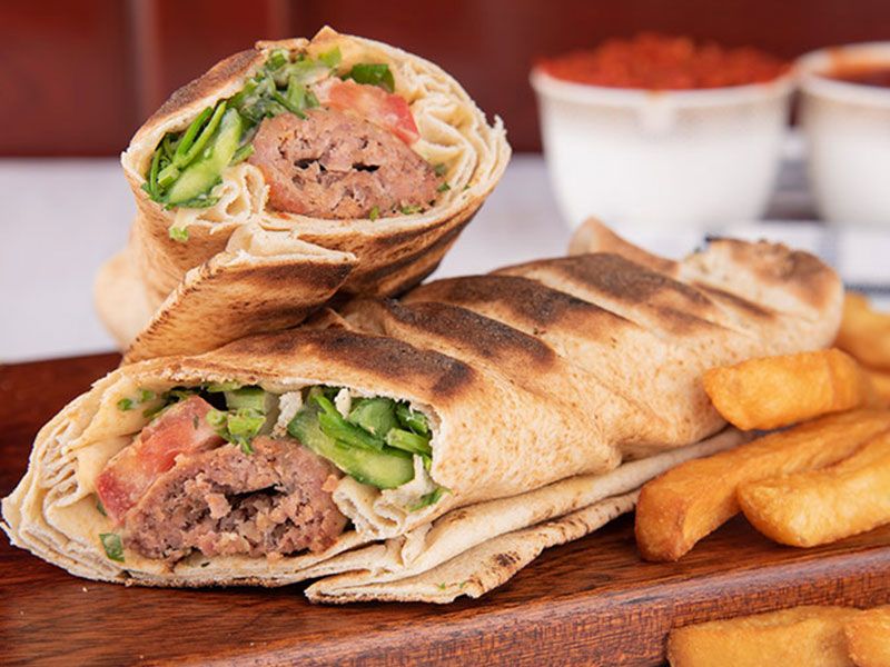 Charcoal Grilled Kandouz Kofta Sandwich