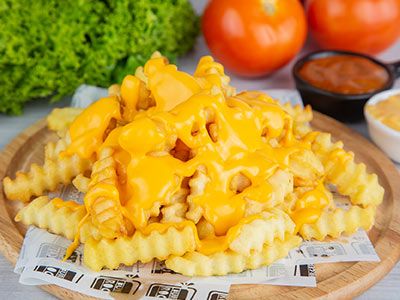 French fries with cheddar meal