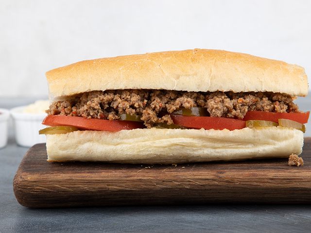 Oriental Sausage With Cheese Sandwich