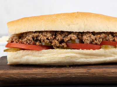 Grilled Oriental Sausage Sandwich