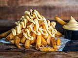 French fries with mozzarella meal
