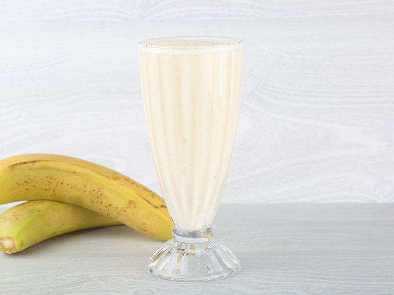 Banana With Milk Juice