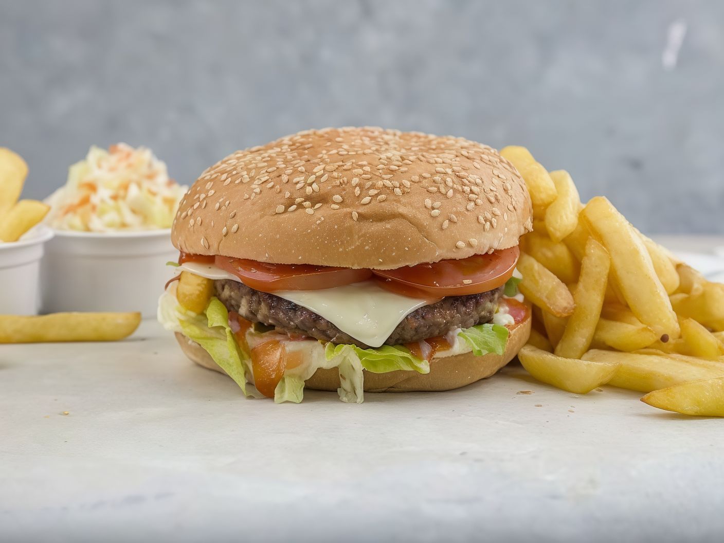 Fresh Meat Burger Sandwich