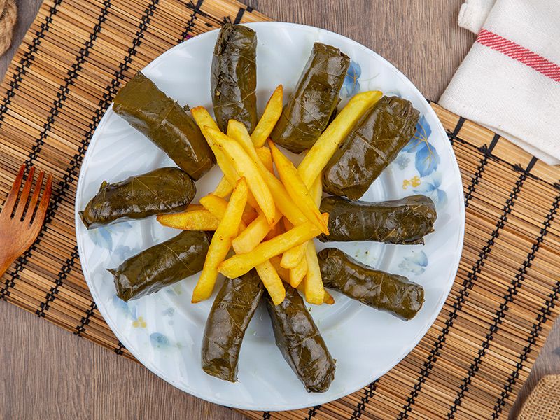 Vine Leaves Meal With Meat