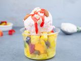 Fruit Salad With Ice Cream