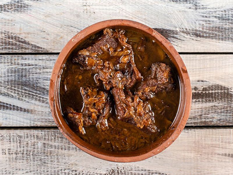 Meat With Onion Casserole