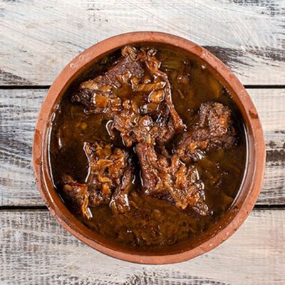 Meat With Onion Casserole
