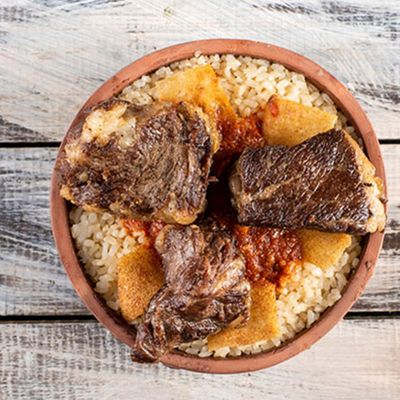 Fatteh With Roasted Meat
