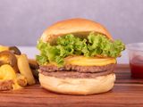 Jumbo Beef Burger With Cheese Sandwich