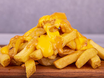 French Fries With Mix Cheese Sandwich