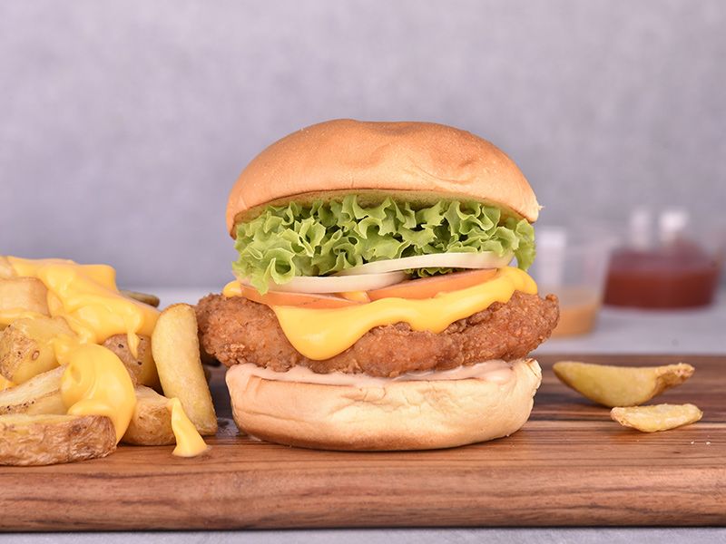 Chicken Burger Bun Sandwich