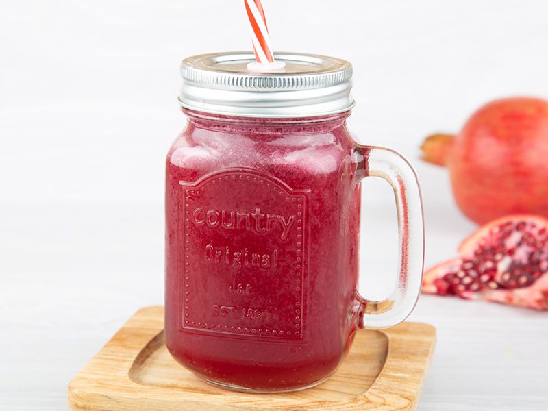 Pomegranate With Strabwerry Juice