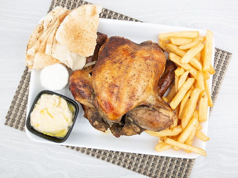 Half Grilled Chicken