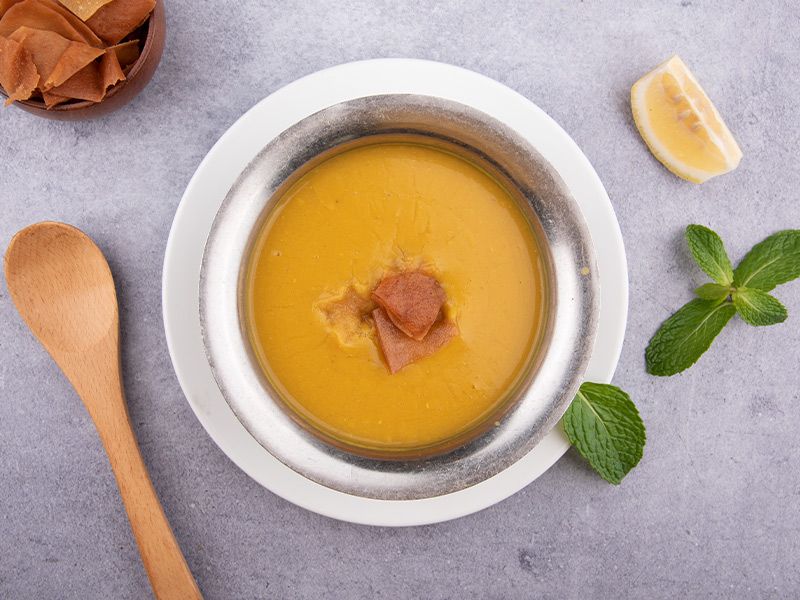 Lentil Soup And Toast