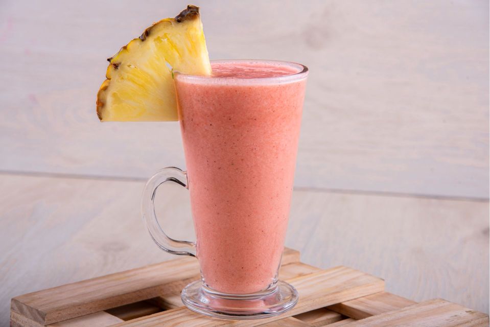 Strawberry Smoothie With Pineapple