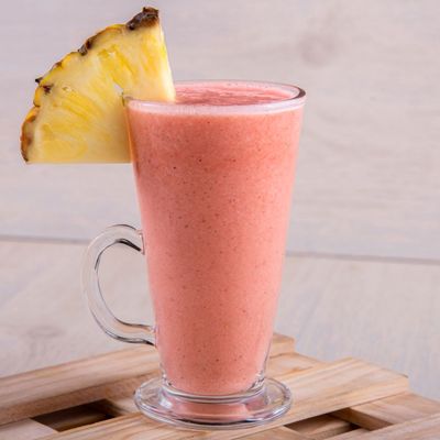 Strawberry Smoothie With Pineapple