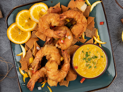 Small Head And Tail Fried Shrimp