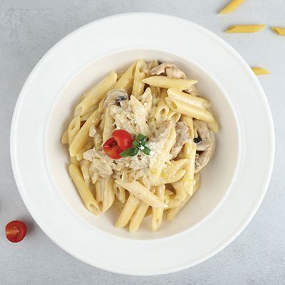 Penne Alfredo.