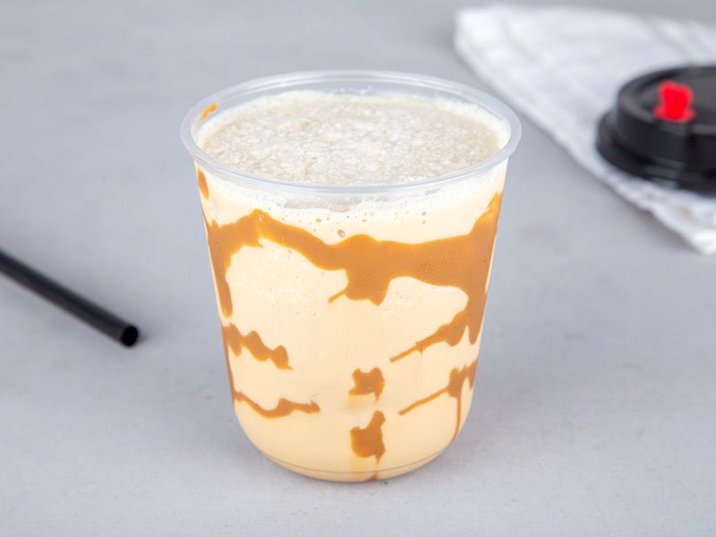 Coffee Frappe With Caramel