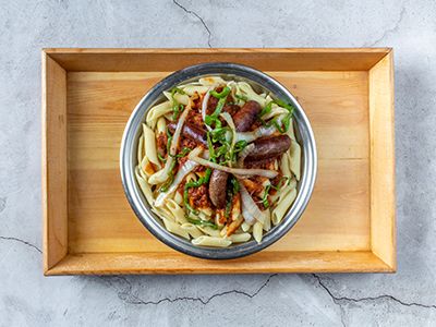 Oriental Sausage Pasta