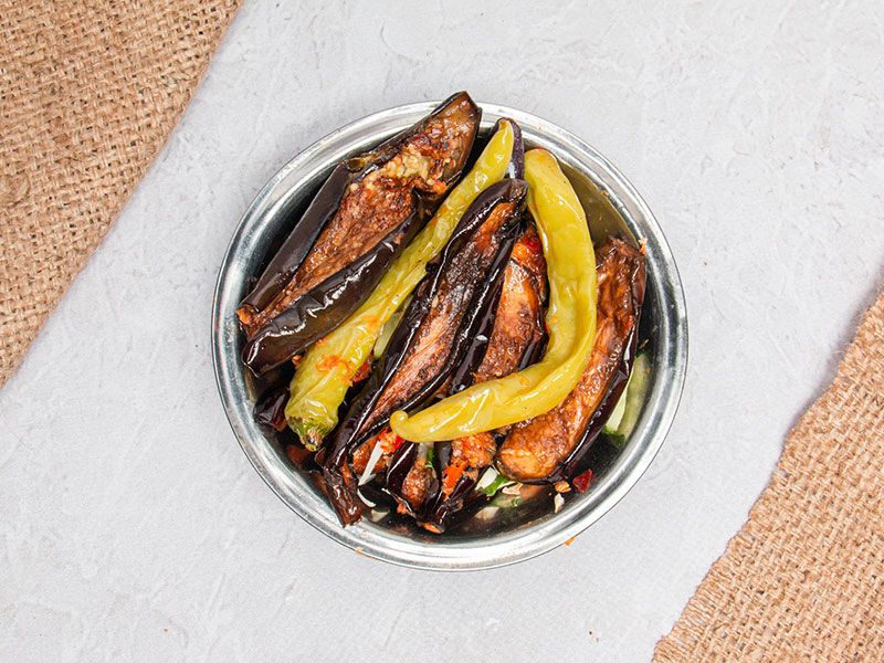 Pickled Eggplant Platter