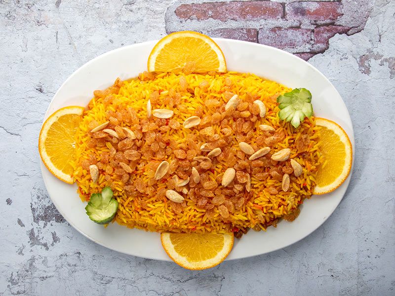 Basmati Rice With Nuts Service