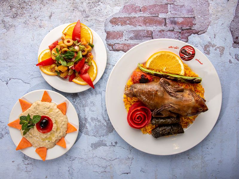Stuffed Pigeon With Grits