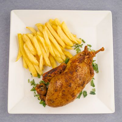 Stuffed Pigeon With Rice Piece