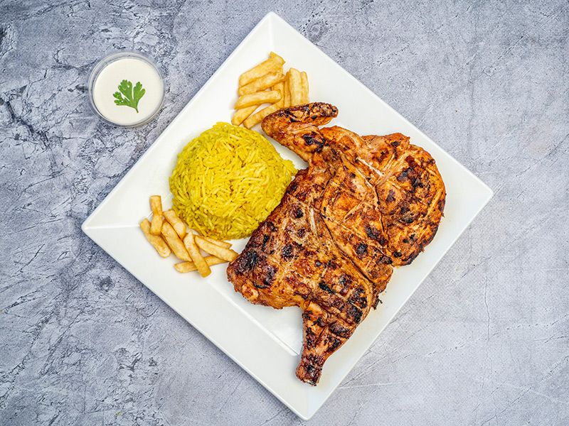 Half Charcoal Grilled Chicken