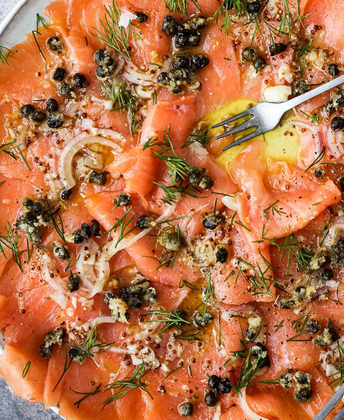Smoked Salmon Carpaccio Platter