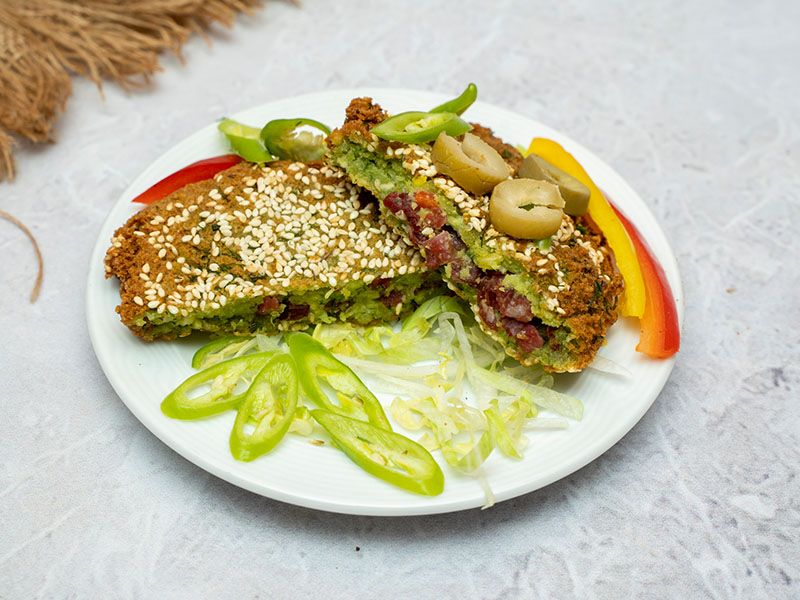 Taamia With Pastrami Patty