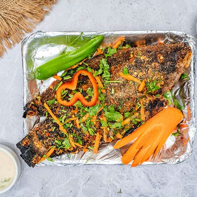 Grilled Tilapia Meal And Seafood Soup