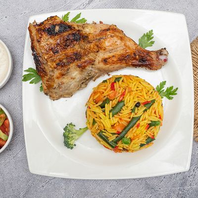 1/4 Chicken Thigh Meal