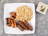 Mix Grill 1/4 Shish Tawook And 1/4 Kofta With Meal